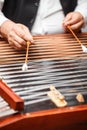 Dulcimer folk musical instrument