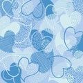 Dull color heart pattern background