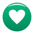 Dull heart icon green