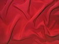 Dull red fabric (artificial silk) Royalty Free Stock Photo