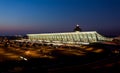 Dulles airport at dawn near Washington DC Royalty Free Stock Photo