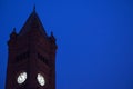 Duluth Clock tower at night