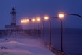 Duluth Harbor North Breakwater Lighthouse Royalty Free Stock Photo