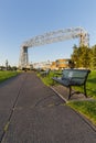 Duluth Lift Bridge with Park Royalty Free Stock Photo