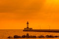 Duluth Lighthouse Morning