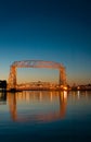 Duluth Minnesota Lift Bridge Dawn Reflection