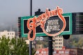 Sign for Grandma`s Saloon and Grill, an iconic and famous chain of restaurants in the Canal