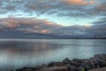 Duluth, Minnesota during a Summer Night at Sunset Royalty Free Stock Photo