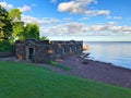 DULUTH, MN - JULY 1, 2018: Boathouse at Glensheen mansion in Duluth.