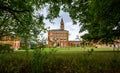 Dulwich College boys school. View of the South Block with clock tower