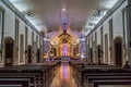 DUMAGUETE, PHILIPPINES - FEBRUARY 7, 2018: St. Catherine of Alexandria Cathedral Parish in Dumaguete, Philippine