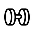 Dumbbel Icon Vector Symbol Design Illustration