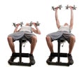 Dumbbell Chest Press Royalty Free Stock Photo