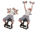Dumbbell Chest Press Royalty Free Stock Photo