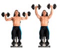 Dumbbell Chest Press Royalty Free Stock Photo