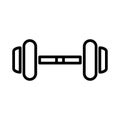 Dumbbell Icon Design. Dumbbells for sports halls, Fitness, Health and activity icons. Black sign design Royalty Free Stock Photo