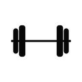 Dumbbell icon , filled flat sign, solid pictogram isolated on white. Symbol, logo illustration