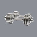 Dumbbell icon on transparent background Royalty Free Stock Photo