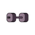 Dumbbell Isometric Vector Icon