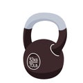 Dumbbell, kettlebell vector illustration isolated on white background. Gym metal equipment with handle for lose weight