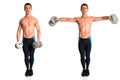 Dumbbell Lateral Raise Royalty Free Stock Photo