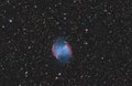 The Dumbbell Nebula  Apple Core Nebula, Messier 27  in the constellation Vulpecula Royalty Free Stock Photo