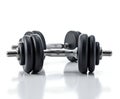 Dumbbell Set Isolated on White Background Royalty Free Stock Photo