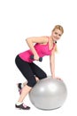 Dumbbell Triceps Extension on FitneÃâ¹s Ball