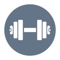 Dumbbell vector icon