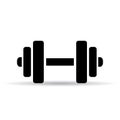 Dumbbell vector pictogram