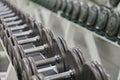 Dumbbell weights Royalty Free Stock Photo