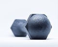 Dumbbell on white background. Royalty Free Stock Photo