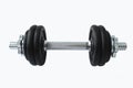 Dumbbells on a white background Royalty Free Stock Photo