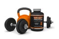 Dumbbells kettlebell jar protein powder whey sport bodybuilding