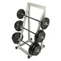 Dumbbells on a rack for storing vultures. 3d