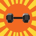 Dumbbells retro design