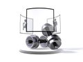 Dumbbells with symbols - customisable