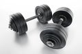 Dumbell isolated on white background. 3D illustration