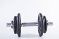 Dumbell isolated on the white Royalty Free Stock Photo