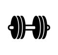 Dumbell ( training , gym ) icon illustration