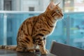 The dumbfounded look of a Bengal cat