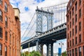 DUMBO district in Brooklyn. New York City, USA Royalty Free Stock Photo