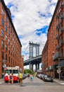 DUMBO district in Brooklyn. New York City, USA Royalty Free Stock Photo