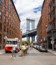 DUMBO district in Brooklyn. New York City, USA Royalty Free Stock Photo