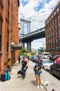 DUMBO district in Brooklyn. New York City, USA Royalty Free Stock Photo