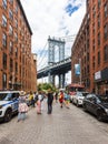 DUMBO district in Brooklyn. New York City, USA Royalty Free Stock Photo