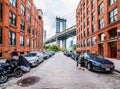 DUMBO district in Brooklyn. New York, USA Royalty Free Stock Photo