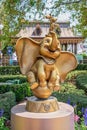 Dumbo and Timothy Gold Statue 50th Anniversary Disney