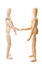 Dummies Handshake Royalty Free Stock Photo