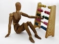 Dummy with abacus